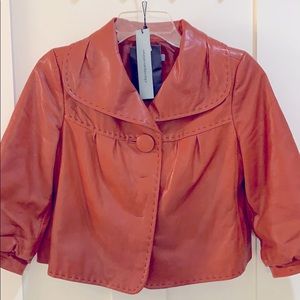Classiques Entier Leather Cropped Jacket w/tags